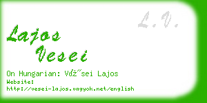 lajos vesei business card